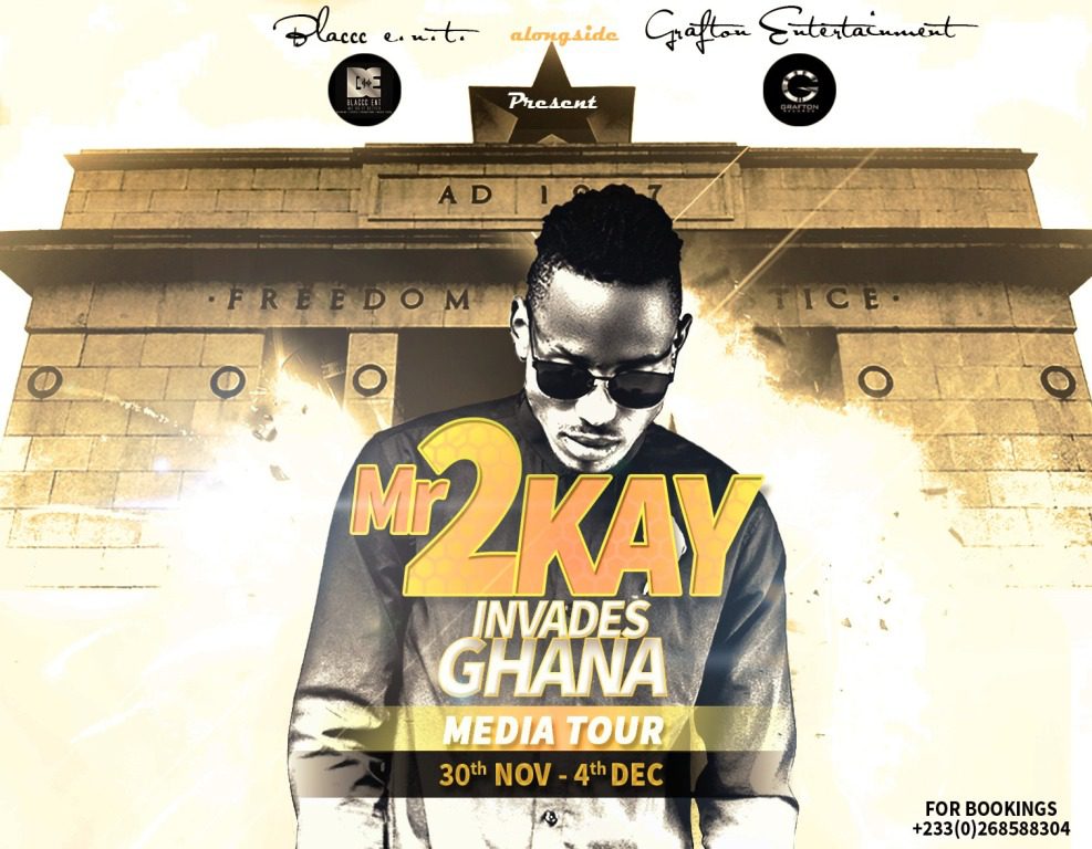 Multiple award winning Nigerian artist, Mr 2Kay to invade Ghana