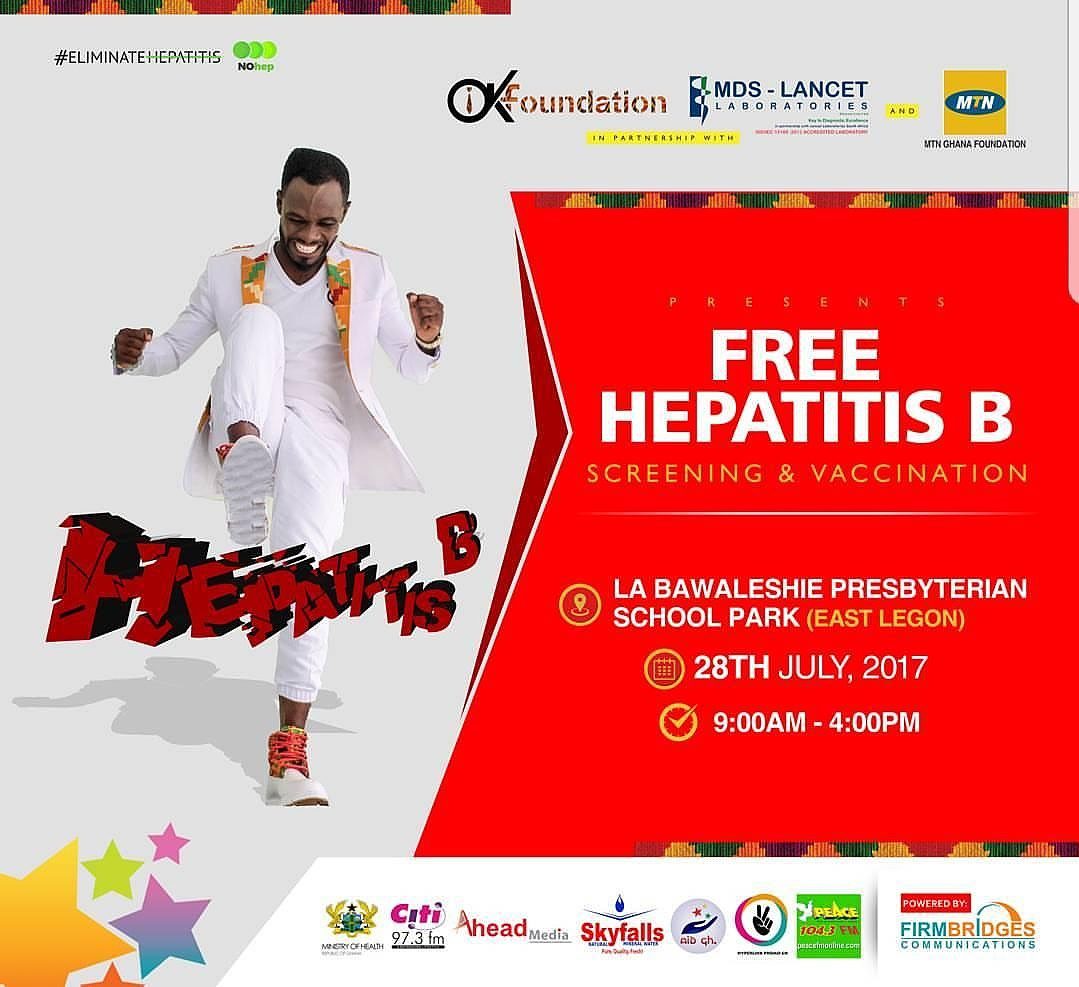 World Hepatitis Day: Okyeame Kwame To Organise Free Screening and Vaccination