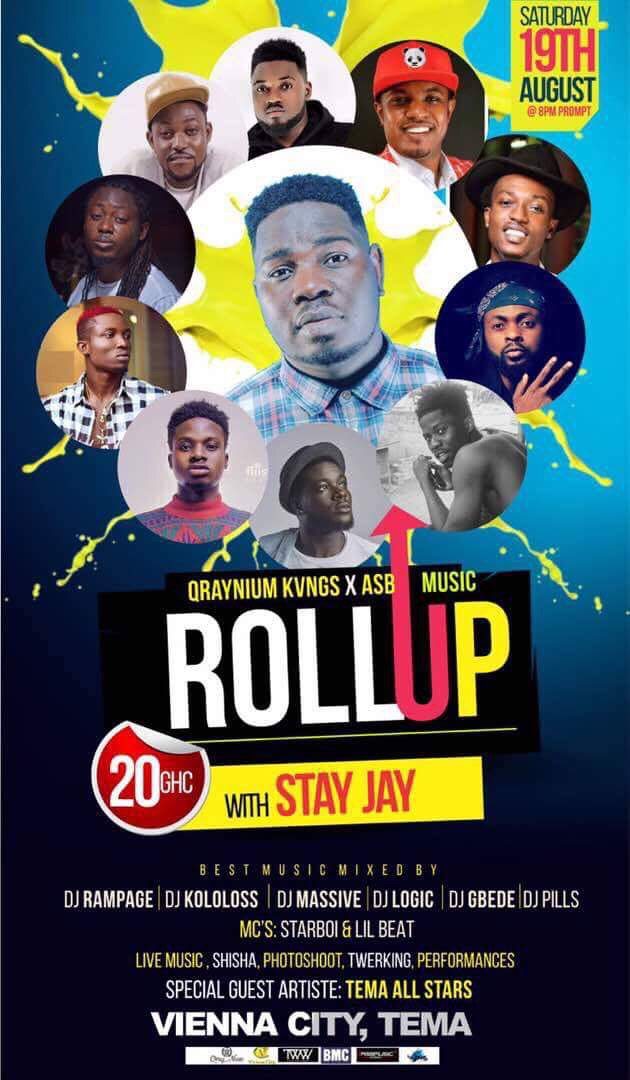 Donzy,DCryme,Ephraim,Kwesi Arthur And Others To ‘Roll Up’ With Stay Jay