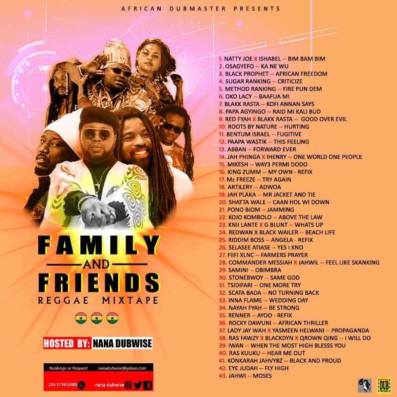 Family & Friends Reggae Mixtape (Hosted By Selecta Nana Dubwise)