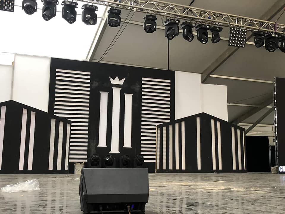 The Reign Concert: Preparations underway at the Fantasy dome