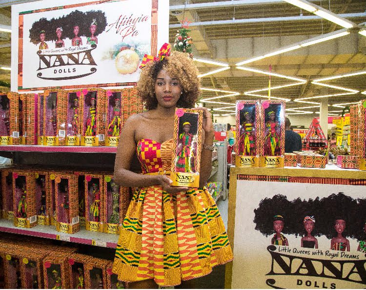 Fuse ODG launches beautiful line of black dolls, “Nana Dolls” at Game, Accra Mall.
