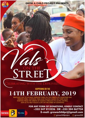 NGO, Grow A Child, launches “Val’s On The Street” to care poor and needy children