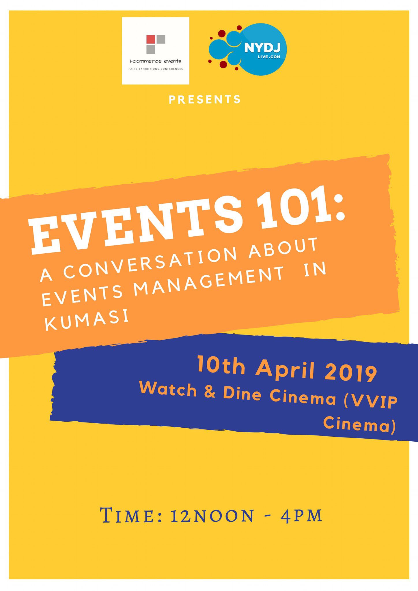 Events 101: A Conversation About Events Management To Be Held In Kumasi