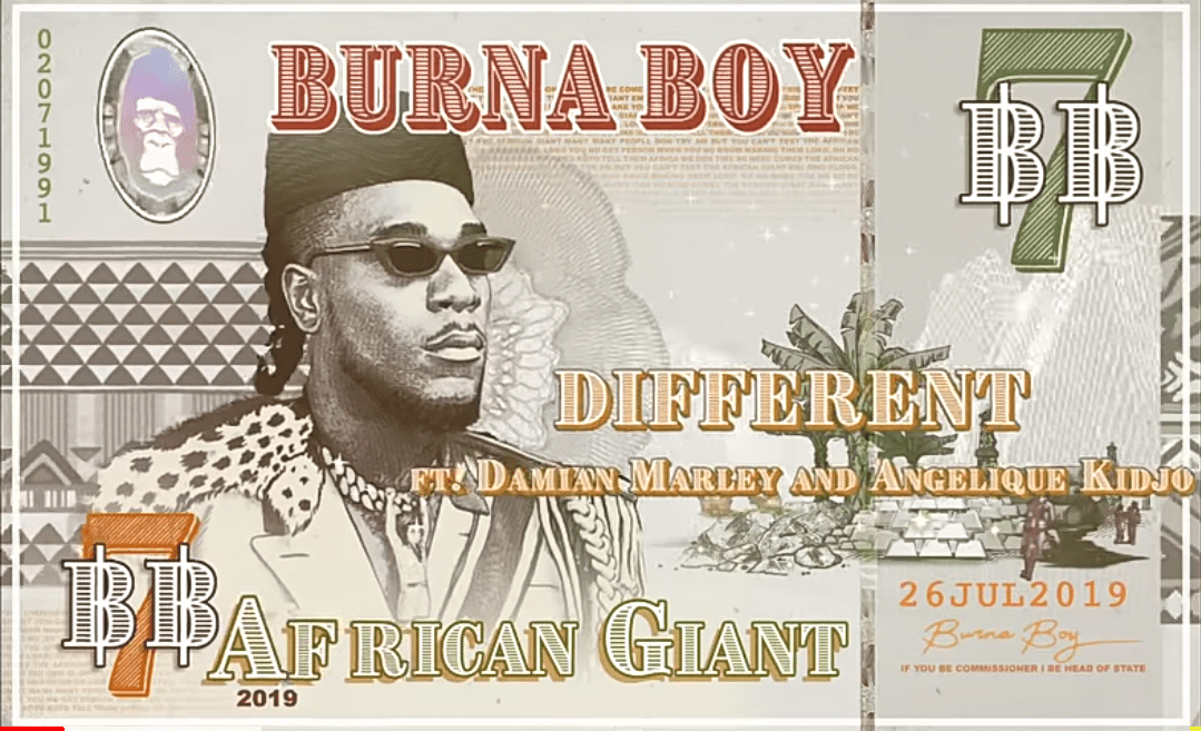 Burna Boy ft. Darmian Marley x Angelique Kidjo – Different