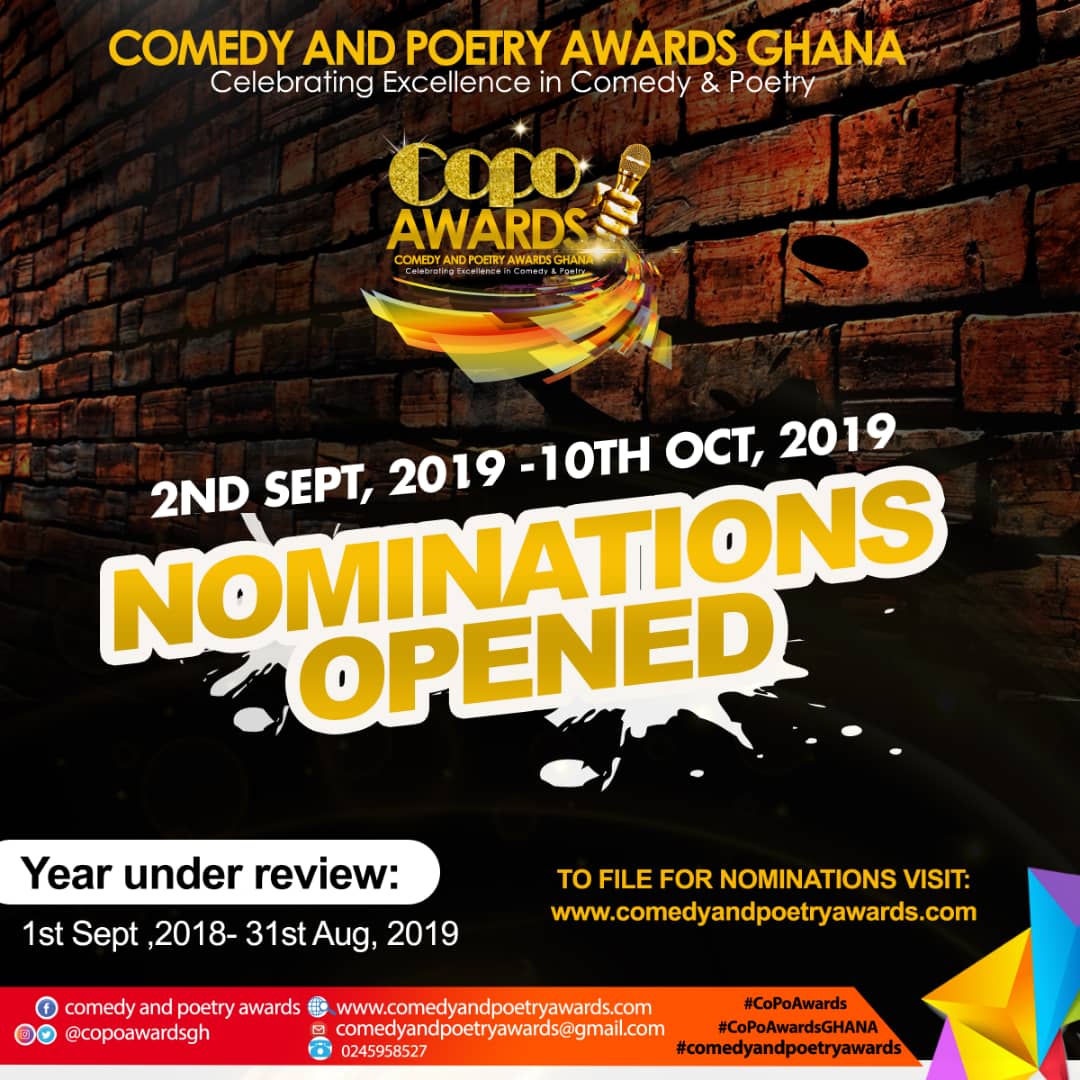 Comedy & Poetry Awards Officially Opens Nominations