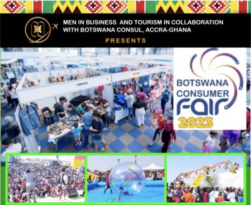 Men In Business And Tourism Ghana Partners Botswana Consulate Of Ghana For Trip To Botswana Consumer Fair 2023.
